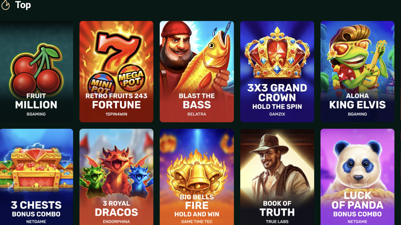 FlutterHall casino games